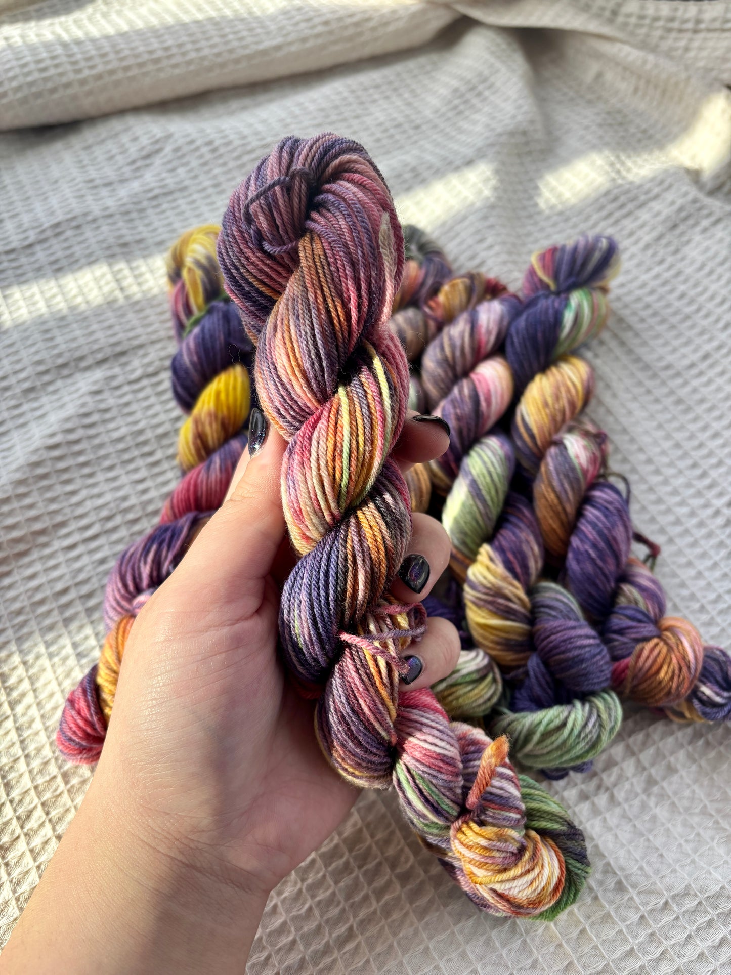 Purple Splash | One-of-a-kind Mini Skeins