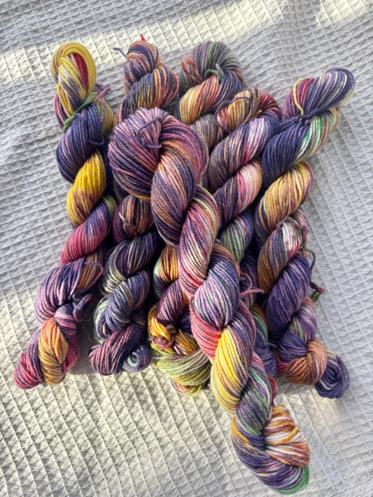 Purple Splash | One-of-a-kind Mini Skeins